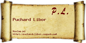 Puchard Libor névjegykártya